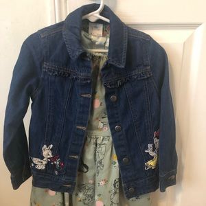 Disney Princess Dress and denim jacket